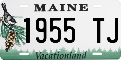 ME license plate 1955TJ