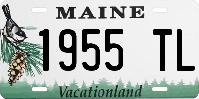 ME license plate 1955TL