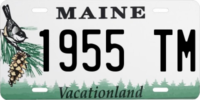 ME license plate 1955TM
