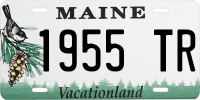 ME license plate 1955TR