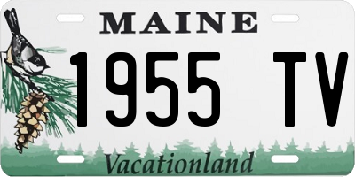 ME license plate 1955TV