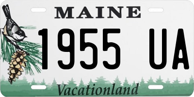 ME license plate 1955UA