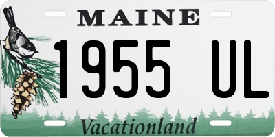 ME license plate 1955UL