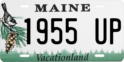 ME license plate 1955UP