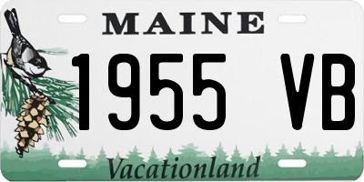 ME license plate 1955VB