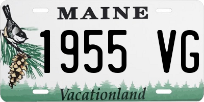 ME license plate 1955VG