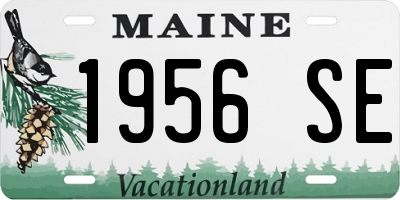 ME license plate 1956SE