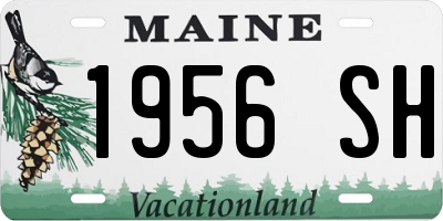 ME license plate 1956SH
