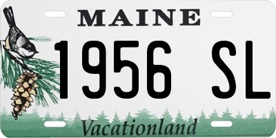ME license plate 1956SL
