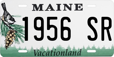 ME license plate 1956SR