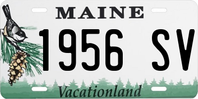 ME license plate 1956SV