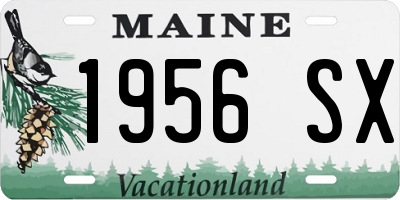 ME license plate 1956SX