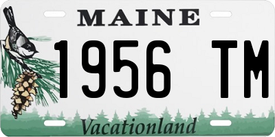 ME license plate 1956TM