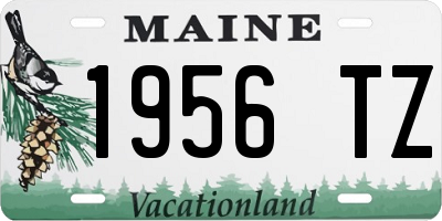 ME license plate 1956TZ