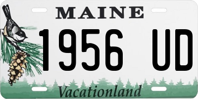 ME license plate 1956UD