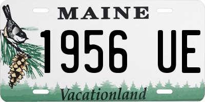 ME license plate 1956UE