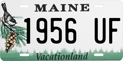 ME license plate 1956UF