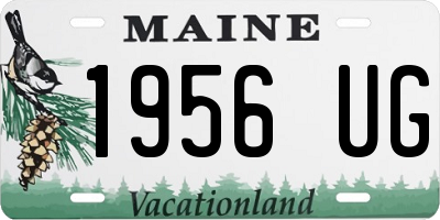 ME license plate 1956UG