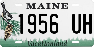 ME license plate 1956UH