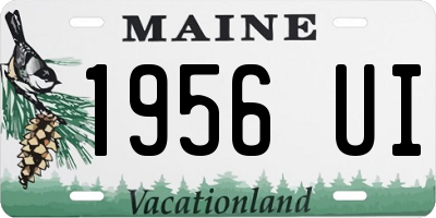 ME license plate 1956UI
