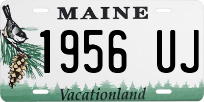 ME license plate 1956UJ