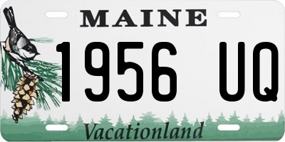 ME license plate 1956UQ