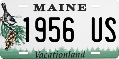ME license plate 1956US