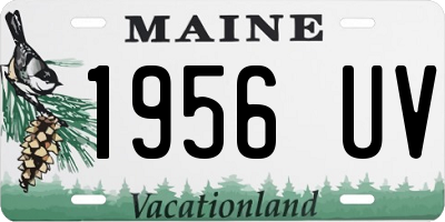 ME license plate 1956UV