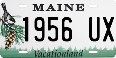 ME license plate 1956UX