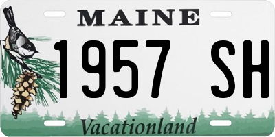 ME license plate 1957SH
