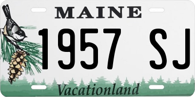 ME license plate 1957SJ