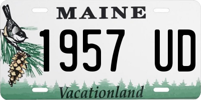 ME license plate 1957UD