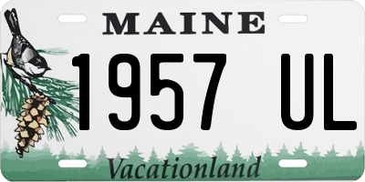 ME license plate 1957UL