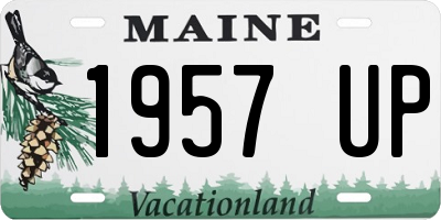 ME license plate 1957UP