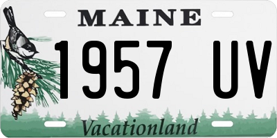 ME license plate 1957UV