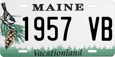 ME license plate 1957VB