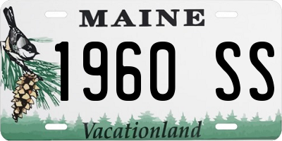 ME license plate 1960SS