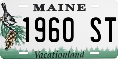 ME license plate 1960ST