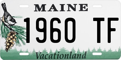 ME license plate 1960TF