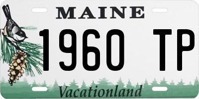 ME license plate 1960TP