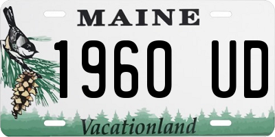 ME license plate 1960UD