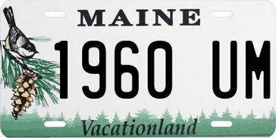 ME license plate 1960UM