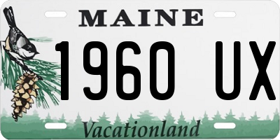 ME license plate 1960UX