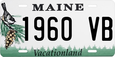 ME license plate 1960VB