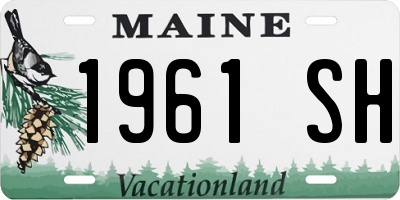 ME license plate 1961SH