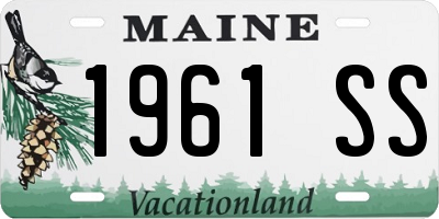 ME license plate 1961SS