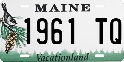 ME license plate 1961TQ