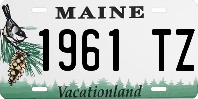 ME license plate 1961TZ