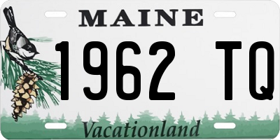 ME license plate 1962TQ
