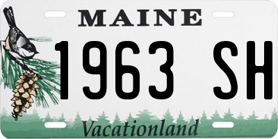 ME license plate 1963SH